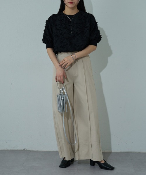 COLONY 2139（コロニートゥーワンスリーナイン）の「ライトチノパンツ（チノパンツ・レディース・オフホワイト/ブラック/ピンク・SMALL/MEDIUM）」の8枚目の写真