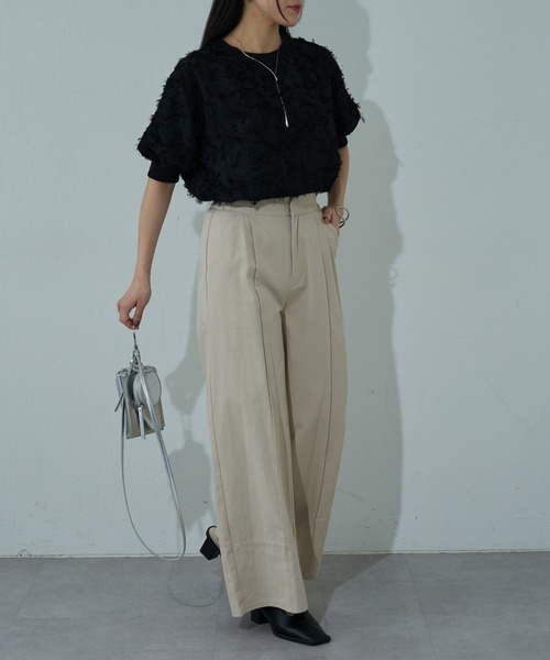 COLONY 2139（コロニートゥーワンスリーナイン）の「ライトチノパンツ（チノパンツ・レディース・オフホワイト/ブラック/ピンク・SMALL/MEDIUM）」の9枚目の写真