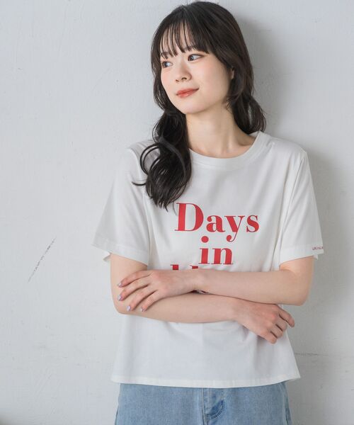 RETRO GIRL(レトロガール)の「チビロゴTEE(Tシャツ/カットソー・レディース・ブラック/グリーン/オフホワイト/ピンク・FREE)」の12枚目の写真