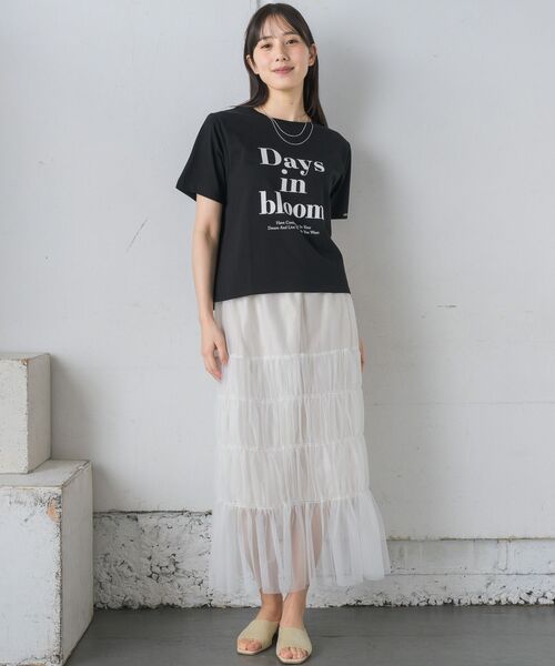 RETRO GIRL(レトロガール)の「チビロゴTEE(Tシャツ/カットソー・レディース・ブラック/グリーン/オフホワイト/ピンク・FREE)」の17枚目の写真