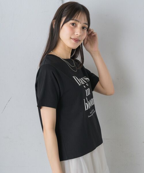 RETRO GIRL(レトロガール)の「チビロゴTEE(Tシャツ/カットソー・レディース・ブラック/グリーン/オフホワイト/ピンク・FREE)」の22枚目の写真