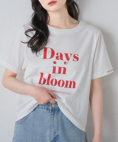RETRO GIRL(レトロガール)の「チビロゴTEE(Tシャツ/カットソー・レディース・ブラック/グリーン/オフホワイト/ピンク・FREE)」の1枚目の写真
