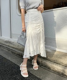 one after another NICE CLAUP | 【S,Mサイズ展開】長さが変えられる/ドロストスカート(スカート)