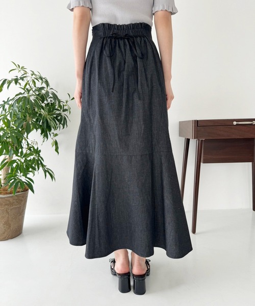 S,Mサイズ展開】長さが変えられる/ドロストスカート（スカート）｜one
