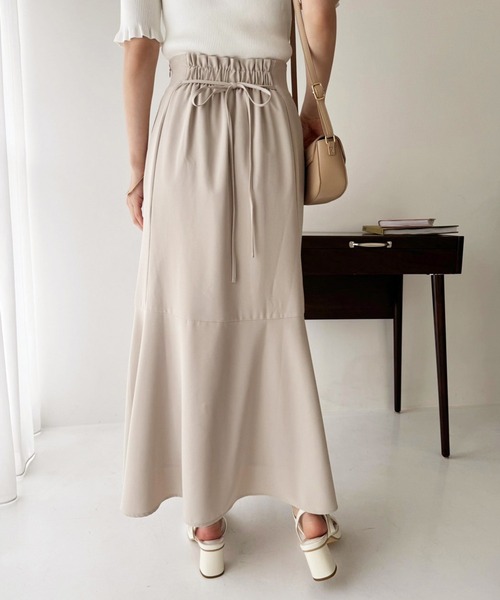 S,Mサイズ展開】長さが変えられる/ドロストスカート（スカート）｜one