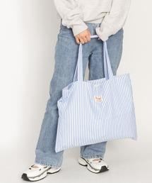 SVEC（シュベック）の「ビックサイズ ストライプ トートバッグ（トートバッグ）」