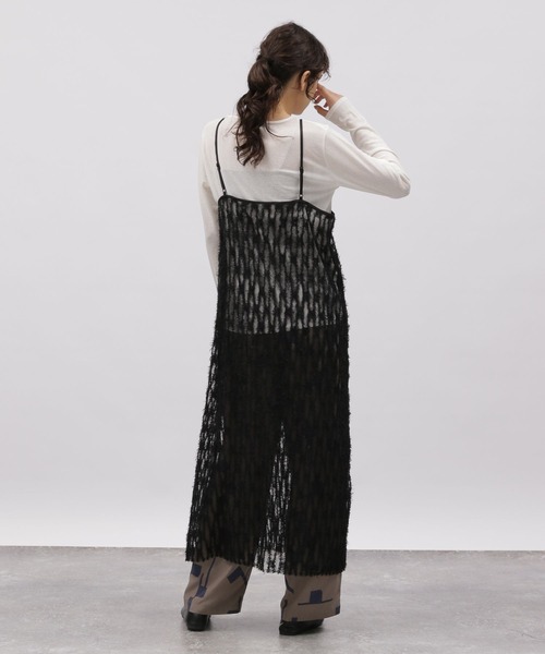 LAKOLE(ラコレ)の「フェザーキャミワンピース / 112940(ワンピース・レディース・ライトブルー/ブラック/アイボリー・FREE)」の17枚目の写真