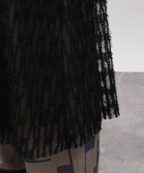 LAKOLE(ラコレ)の「フェザーキャミワンピース / 112940(ワンピース・レディース・ライトブルー/ブラック/アイボリー・FREE)」の20枚目の写真