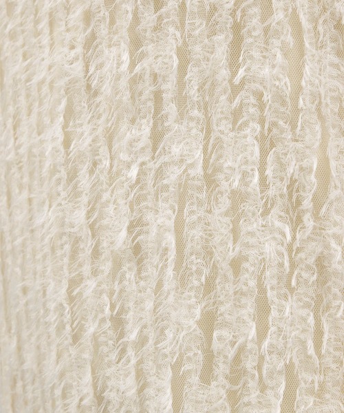 LAKOLE(ラコレ)の「フェザーキャミワンピース / 112940(ワンピース・レディース・ライトブルー/ブラック/アイボリー・FREE)」の5枚目の写真