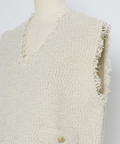 美品⭐️23区、イタリア製 Virgin Wool 100%、ツイード、サイズ40 VITTORIO VENETO (ヴィットリオヴェネト) ふわかるWOOLLY+