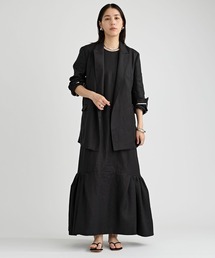 Agnes Pleated Long Dress ネックチェーンアコーディオンプリーツ