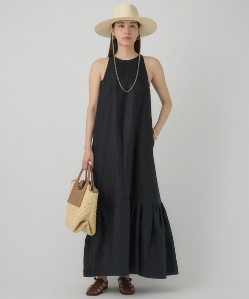 Chaos(カオス)の「Chaos(カオス)/チャンパカワンピース(ワンピース・レディース・スミクロ/ブラウン系その他/ブラック/モカ・38/36)」の2枚目の写真