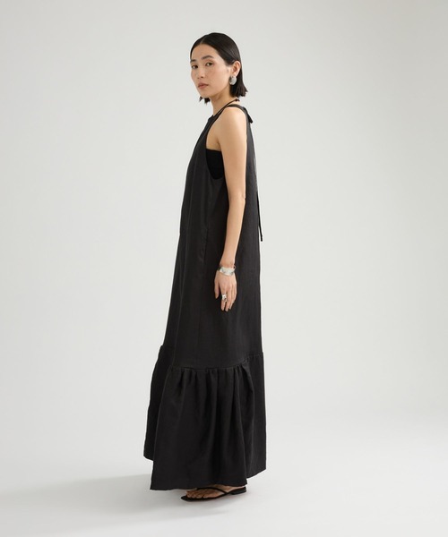 Chaos(カオス)の「Chaos(カオス)/チャンパカワンピース(ワンピース・レディース・スミクロ/ブラウン系その他/ブラック/モカ・38/36)」の6枚目の写真