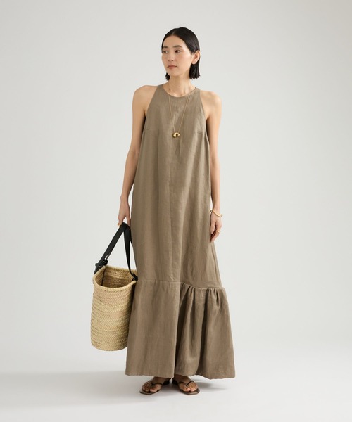 Chaos(カオス)の「Chaos(カオス)/チャンパカワンピース(ワンピース・レディース・スミクロ/ブラウン系その他/ブラック/モカ・38/36)」の10枚目の写真