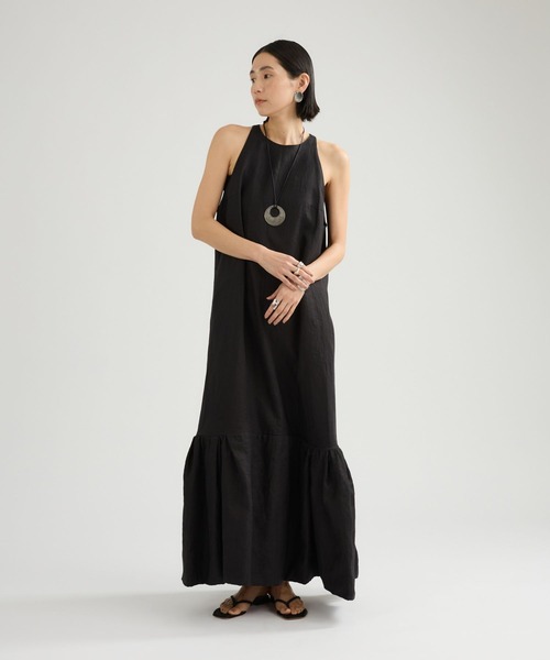 Chaos(カオス)の「Chaos(カオス)/チャンパカワンピース(ワンピース・レディース・スミクロ/ブラウン系その他/ブラック/モカ・38/36)」の5枚目の写真