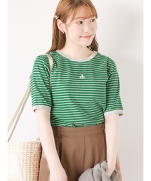 ehka sopo | テレコ刺繍カットソー(Tシャツ/カットソー)