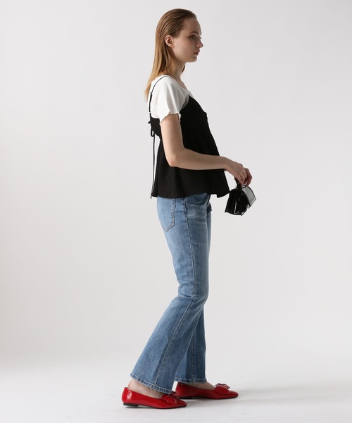 FOREVER 21（フォーエバー トゥエンティーワン）の「【2024SS】シアーストライプキャミチュニック（その他トップス・レディース・グリーン/オフホワイト/ブラック・FREE）」の22枚目の写真