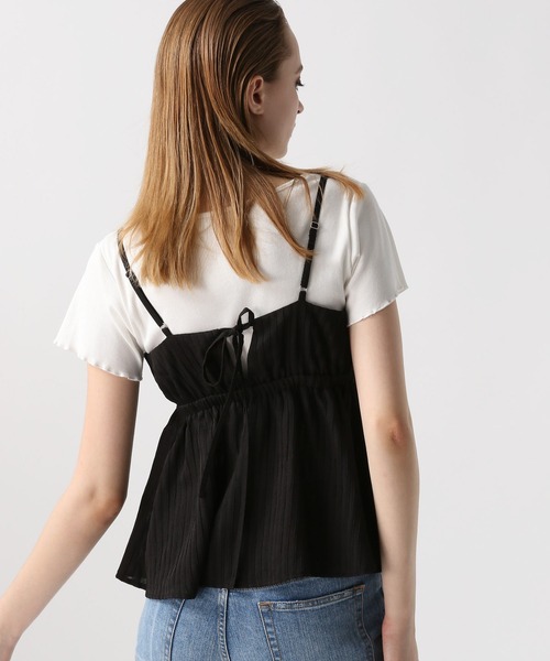 FOREVER 21（フォーエバー トゥエンティーワン）の「【2024SS】シアーストライプキャミチュニック（その他トップス・レディース・グリーン/オフホワイト/ブラック・FREE）」の19枚目の写真