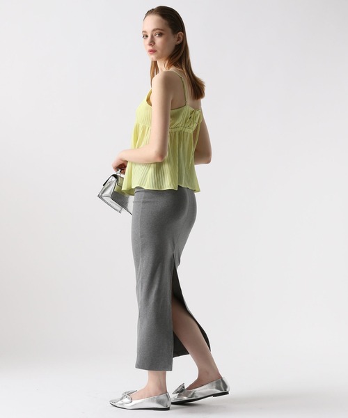 FOREVER 21（フォーエバー トゥエンティーワン）の「【2024SS】シアーストライプキャミチュニック（その他トップス・レディース・グリーン/オフホワイト/ブラック・FREE）」の6枚目の写真