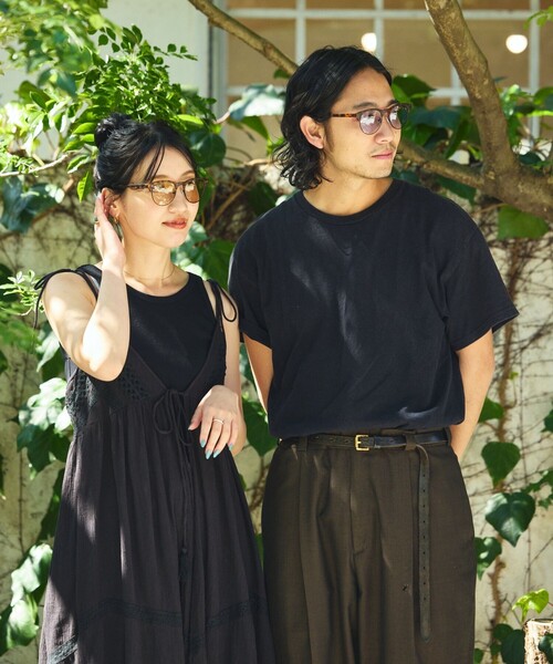 FREAK'S STORE（フリークスストア）の「HALFWAY eyewear / ハーフリム UVカット ファッション用グラス（サングラス・メンズ・ターコイズブルー/チャコールグレー/ブラウン/ブラウン系その他/ブラック/ブルー・ONE SIZE）」の9枚目の写真