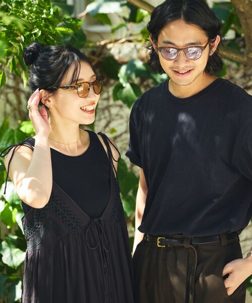 FREAK'S STORE（フリークスストア）の「HALFWAY eyewear / ハーフリム UVカット ファッション用グラス（サングラス・メンズ・ターコイズブルー/チャコールグレー/ブラウン/ブラウン系その他/ブラック/ブルー・ONE SIZE）」の10枚目の写真