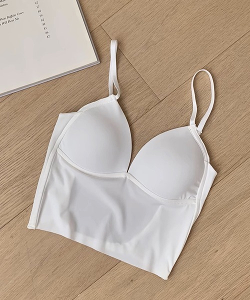 c.u.l（シーユーエル）の「バックオープン カップ付き 背中見せキャミソール culw686（キャミソール・レディース・ブラック/ホワイト/グレー・FREE）」の12枚目の写真