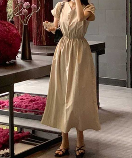 a lot of love（ア ロット オブ ラブ）の「エレガント 2wayワンピース（ワンピース・レディース・グレー/ブラック/ホワイト/ピンク/ベージュ・FREE）」の4枚目の写真