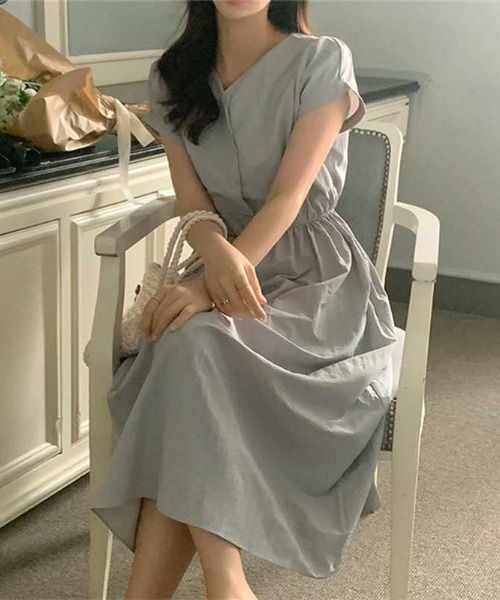 a lot of love（ア ロット オブ ラブ）の「エレガント 2wayワンピース（ワンピース・レディース・グレー/ブラック/ホワイト/ピンク/ベージュ・FREE）」の3枚目の写真