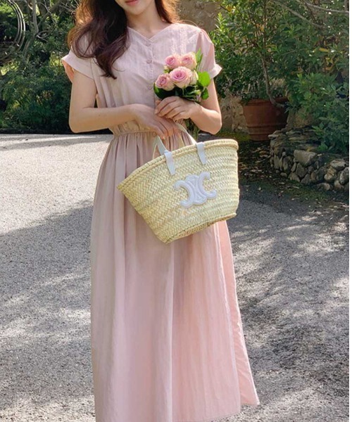 a lot of love（ア ロット オブ ラブ）の「エレガント 2wayワンピース（ワンピース・レディース・グレー/ブラック/ホワイト/ピンク/ベージュ・FREE）」の5枚目の写真