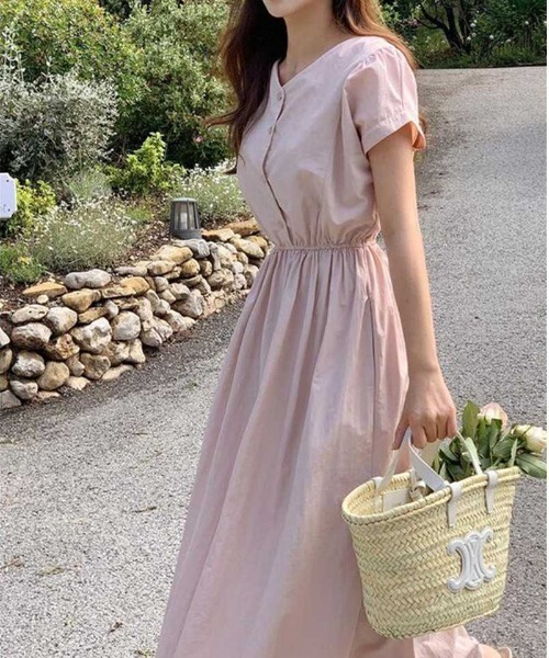 a lot of love（ア ロット オブ ラブ）の「エレガント 2wayワンピース（ワンピース・レディース・グレー/ブラック/ホワイト/ピンク/ベージュ・FREE）」の9枚目の写真