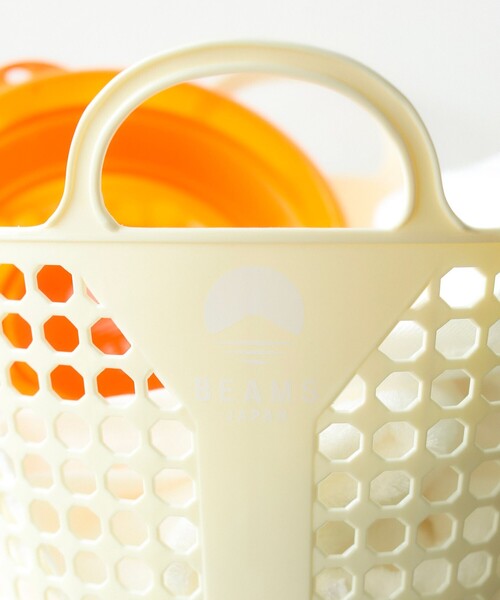 BEAMS JAPAN（ビームス　ジャパン）の「ISETO / 別注 ランドリー バスケット（ランドリーグッズ・メンズ・ネイビー/オフホワイト/オレンジ・ONE SIZE）」の5枚目の写真