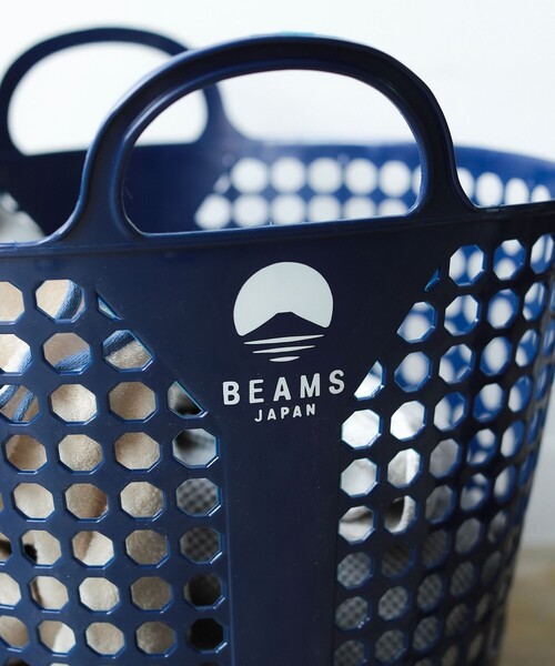 BEAMS JAPAN（ビームス　ジャパン）の「ISETO / 別注 ランドリー バスケット（ランドリーグッズ・メンズ・ネイビー/オフホワイト/オレンジ・ONE SIZE）」の13枚目の写真