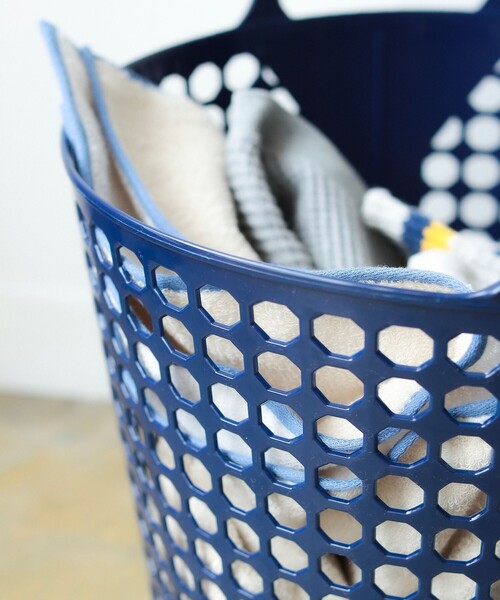 BEAMS JAPAN（ビームス　ジャパン）の「ISETO / 別注 ランドリー バスケット（ランドリーグッズ・メンズ・ネイビー/オフホワイト/オレンジ・ONE SIZE）」の14枚目の写真