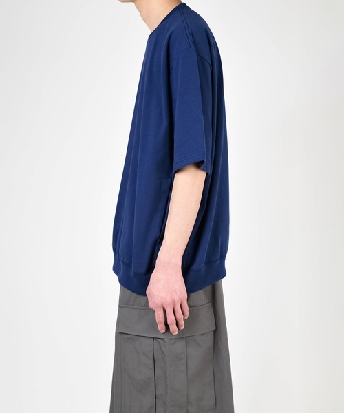 LAD MUSICIAN（ラッドミュージシャン）の「SHORT SLEEVE CREW NECK PULLOVER（スウェット・メンズ・ダークブルー/ブラック・FREE）」の8枚目の写真