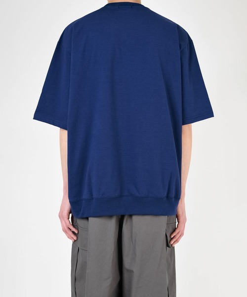 LAD MUSICIAN（ラッドミュージシャン）の「SHORT SLEEVE CREW NECK PULLOVER（スウェット・メンズ・ダークブルー/ブラック・FREE）」の9枚目の写真