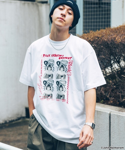 GOOD ROCK SPEED（グッドロックスピード）の「【GOOD ROCK SPEED/グッドロックスピード】ヴィンテージライク/パンクロックオーバーサイズTシャツ【John Holmstrom】（Tシャツ/カットソー・メンズ・ホワイト/ブラック/その他4・LARGE/X-LARGE）」の6枚目の写真