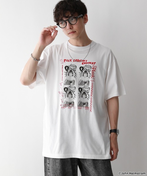 GOOD ROCK SPEED（グッドロックスピード）の「【GOOD ROCK SPEED/グッドロックスピード】ヴィンテージライク/パンクロックオーバーサイズTシャツ【John Holmstrom】（Tシャツ/カットソー・メンズ・ホワイト/ブラック/その他4・LARGE/X-LARGE）」の18枚目の写真