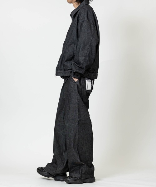 JOHN'S CLOSET(ジョンズクローゼット)の「【13】ワンタックワイドパンツ(デニムパンツ・メンズ・ホワイト/ブラック/ブルー/ブラック系2/ブラウン系1/ブラック系1/ブルー系1・MEDIUM/LARGE)」の18枚目の写真