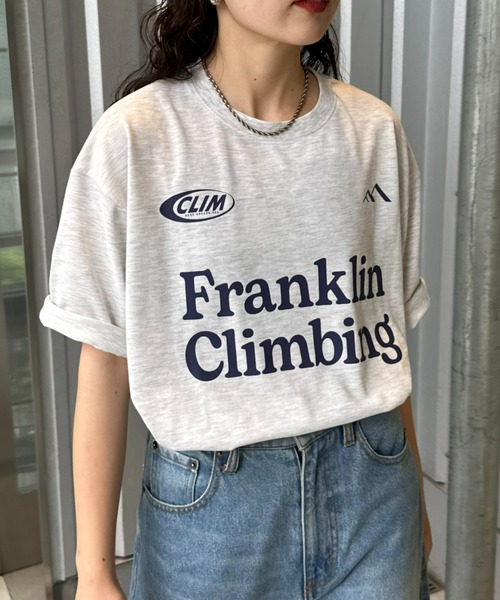 Franklin Climbing（フランクリンクライミング）の「【Franklin Climbing】 ロゴプリントゲーム半袖Tee（Tシャツ/カットソー・メンズ・チャコールグレー/ホワイト/ライトグレー・MEDIUM/LARGE）」の3枚目の写真