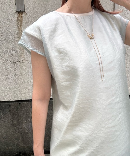 y/m by misato（イムバイミサト）の「シアーレイヤードノースリーブトップス（その他トップス・レディース・アイボリー/グリーン/オフホワイト・FREE）」の8枚目の写真