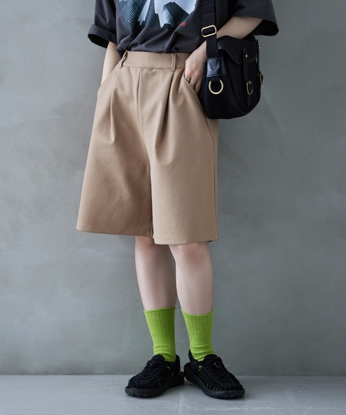 etoll.(エトル)の「ダンボールカットハーフパンツ(その他パンツ・レディース・ブラック/ベージュ・M)」の11枚目の写真