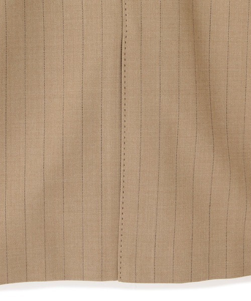 ETRE TOKYO（エトレトウキョウ）の「ノーカラーダブルブレストオーバージャケット（ノーカラージャケット・レディース・ブラウン/ベージュ/ブラック・S/M）」の10枚目の写真