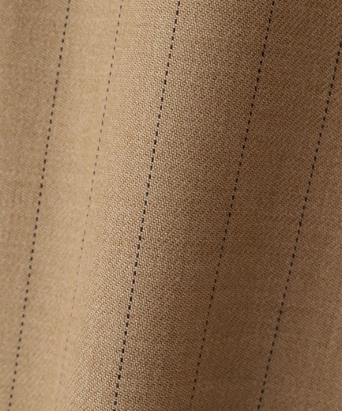 ETRE TOKYO（エトレトウキョウ）の「ノーカラーダブルブレストオーバージャケット（ノーカラージャケット・レディース・ブラウン/ベージュ/ブラック・S/M）」の12枚目の写真