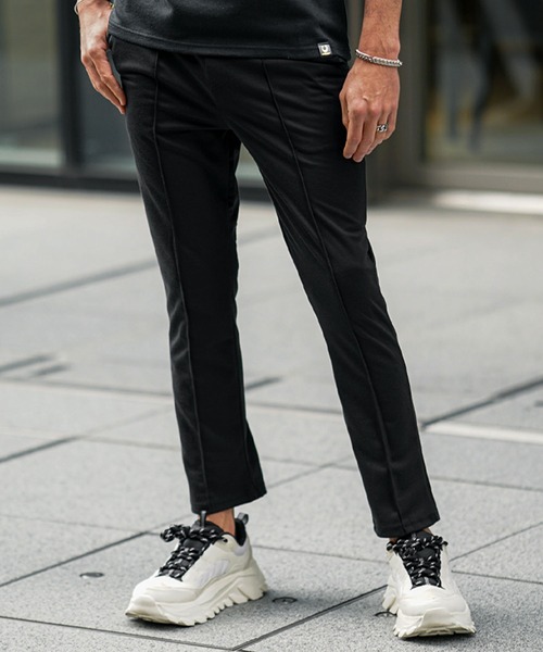 SOMEDIFF（サムディフ）の「【SOMEDIFF】センタープレススラックス メンズ テーパードパンツ イージーパンツ 10分丈 アンクル丈 春服 冬服（スラックス・メンズ・ブラウン系その他/ブラック系その他/グリーン系その他/ブルー系その他/グリーン/ブラウン/ブラック/ブルー・M/L/XL）」の9枚目の写真