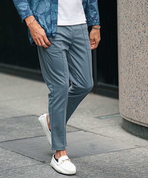 SOMEDIFF（サムディフ）の「【SOMEDIFF】センタープレススラックス メンズ テーパードパンツ イージーパンツ 10分丈 アンクル丈 春服 冬服（スラックス・メンズ・ブラウン系その他/ブラック系その他/グリーン系その他/ブルー系その他/グリーン/ブラウン/ブラック/ブルー・M/L/XL）」の13枚目の写真