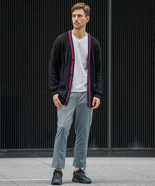 SOMEDIFF（サムディフ）の「【SOMEDIFF】センタープレススラックス メンズ テーパードパンツ イージーパンツ 10分丈 アンクル丈 春服 冬服（スラックス・メンズ・ブラウン系その他/ブラック系その他/グリーン系その他/ブルー系その他/グリーン/ブラウン/ブラック/ブルー・M/L/XL）」の14枚目の写真