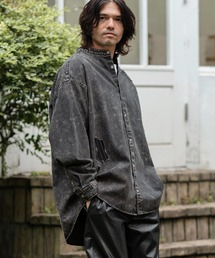 ms5734-Chemical Wash Denim Distressed Shirts デニムシャツ