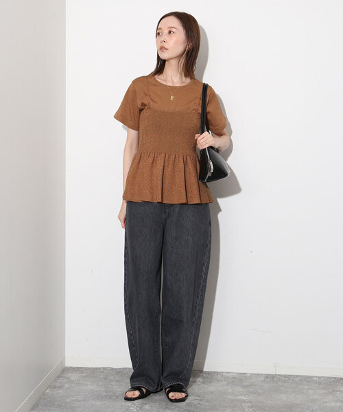 ADD CULUMN（アドカラム）の「ADD CULUMN/アドカラム ラウンドショルダーバッグ A24W02B327（ショルダーバッグ・レディース・ホワイト/ブラック・FREE）」の3枚目の写真