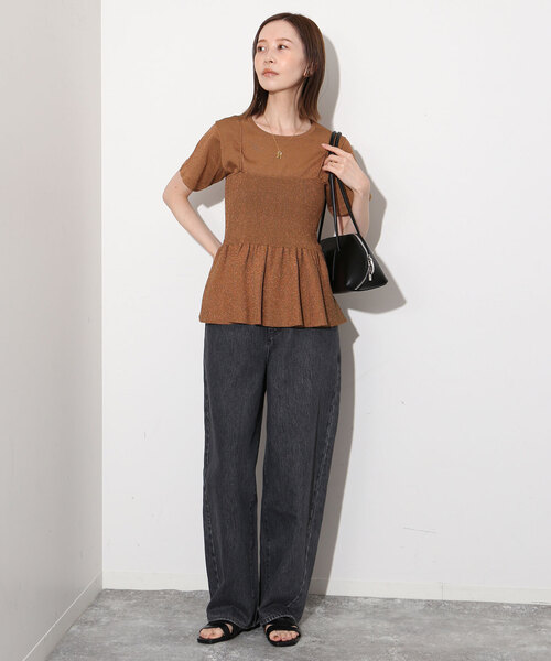 ADD CULUMN（アドカラム）の「ADD CULUMN/アドカラム ラウンドショルダーバッグ A24W02B327（ショルダーバッグ・レディース・ホワイト/ブラック・FREE）」の4枚目の写真