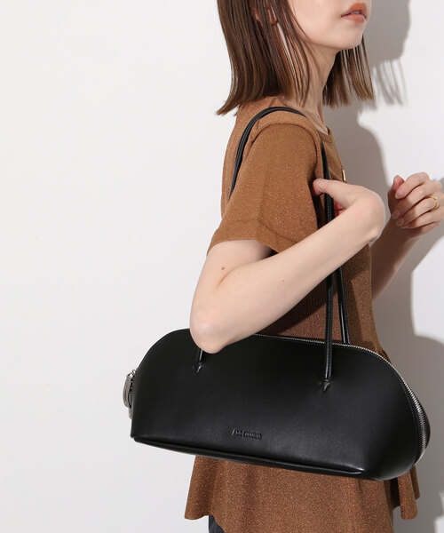 ADD CULUMN（アドカラム）の「ADD CULUMN/アドカラム ラウンドショルダーバッグ A24W02B327（ショルダーバッグ・レディース・ホワイト/ブラック・FREE）」の7枚目の写真